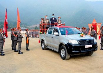सशस्त्र प्रहरी बलको दीक्षान्त समारोहमा प्रधानमन्त्री देउवा