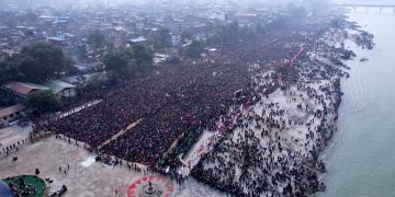 नेकपा एमालेको महाधिवेशन ड्राेनबाट हेर्दा
