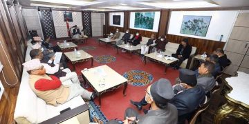 बालुवाटारमा सर्वदलीय बैठक सुरु, एमालेबाहेक सबै दलका प्रतिनिधिहरु सहभागी
