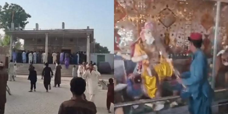 पाकिस्तानमा मन्दिरमा मूर्ति तोडफोड भएपछि प्रदर्शनमा उत्रिए हिन्दू