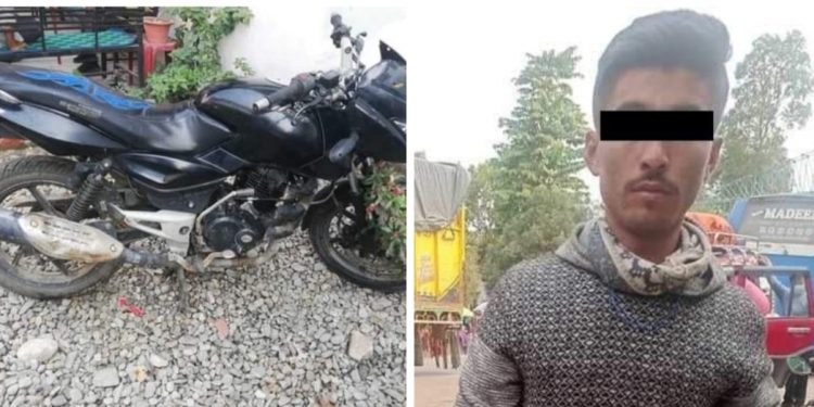 मोटरसाईकल चोरीमा संलग्न पक्राउ