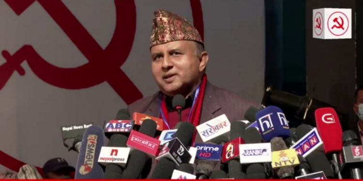 महासचिव पोखरेलको अध्यक्ष प्रचण्डलाई प्रश्नः गन्तव्य एउटै हुँदा फरक बाटोमा किन ?
