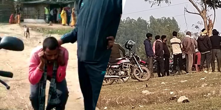 भारतीय सुरक्षा बल एसएसबीका घुमुवाद्वारा एक नेपाली कुटिए