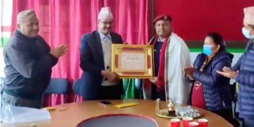दोलखाका प्रहरी प्रमुख  भेषराज रिजाललाई नागरिक अभिनन्दन