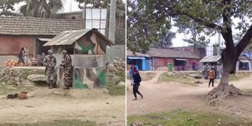 दशगजामा भारतीय सीमा सुरक्षा बलको सुरक्षा पोष्ट