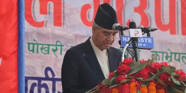 काभ्रेको तेमालमा प्रधानमन्त्री देउवाको एक घण्टा !