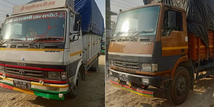 भन्सार छलेको दुई वटा मालबाहक ट्रक सशस्त्रको नियन्त्रणमा