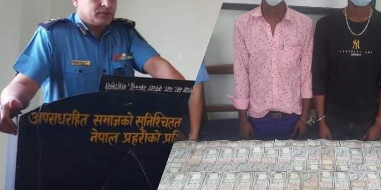 एक्सनमा एसपी पंगेनी : ५५ लाख रुपैयाँ सहित दुई हुण्डी करोबारी पक्राउ