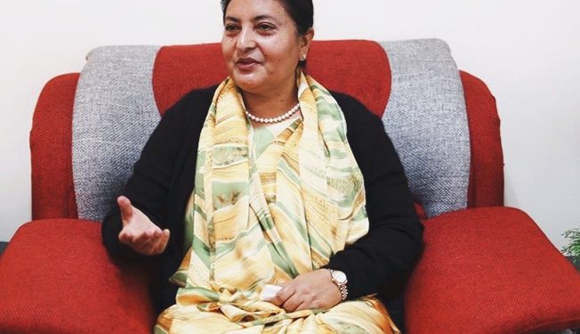 महिला हिंसा अन्त्यका लागि राष्ट्रपति भण्डारीद्वारा सरकार र नागरिक समाजको सहकार्यमा जोड