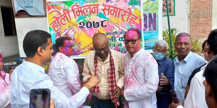 सभापति चौधरीद्वारा होली मिलन तथा पार्टी प्रवेश कार्यक्रम
