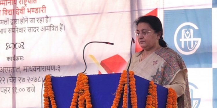 चुरे संरक्षणमा सबै पक्षको सहकार्य आवश्यक : राष्ट्रपति भण्डारी