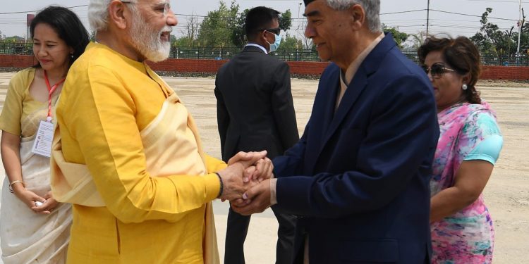 लुम्बिनी आएर भारतीय प्रधानमन्त्री मोदीले भने- न्यानो स्वागतको लागि धन्यवाद