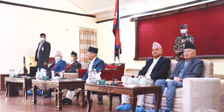 नेकपा एमाले संसदीय दलको बैठक बस्दै