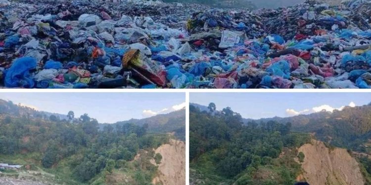बधाई ज्ञापन र्यालीलगत्तै बालेन पुगे फोहोर थुप्रिएको बञ्चरेडाँडा