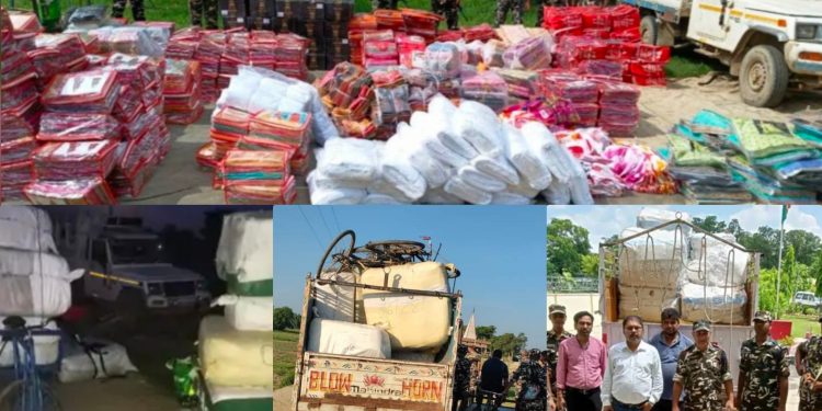 वीरगन्ज आउने तस्करीको कपडा एसएसबीले रोक्दा बिहारको भेलाहीमा झडप