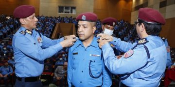 नेपाल प्रहरीका ६५ डीएसपीले लगाए दर्ज्यानी चिह्न