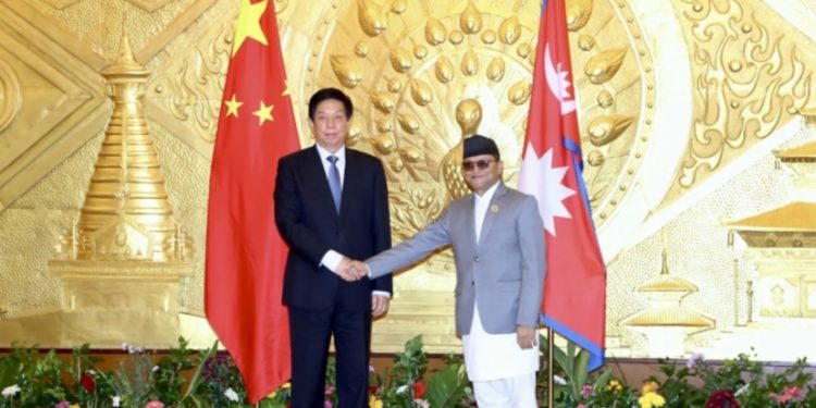 चिनियाँ नेता ली चान्शु र सभाध्यक्ष तिमिल्सिानाबीच भेटवार्ता