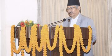 प्रहरीका अधिकृत र जवानहरूको सुविधा वृद्धि गर्न सरकारले प्रयत्न गरिरहेकाे छ : गृहमन्त्री खाँण