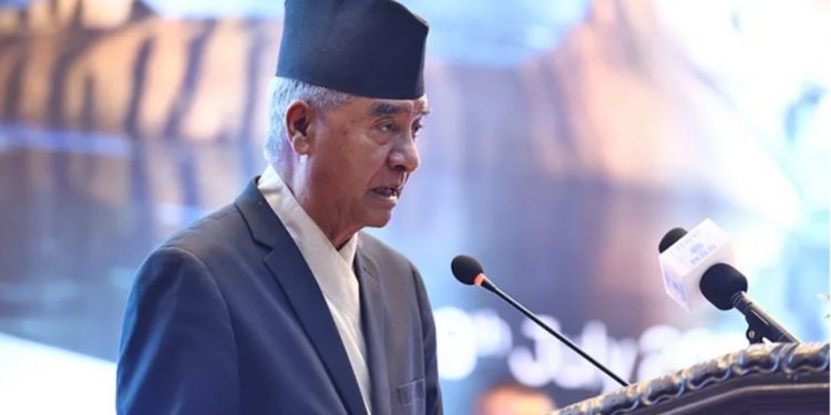 प्रदेश १ मा सत्ता गठबन्धनलाई जिताएर ओलीजीलाई जवाफ दिनुपर्छ : सभापति देउवा