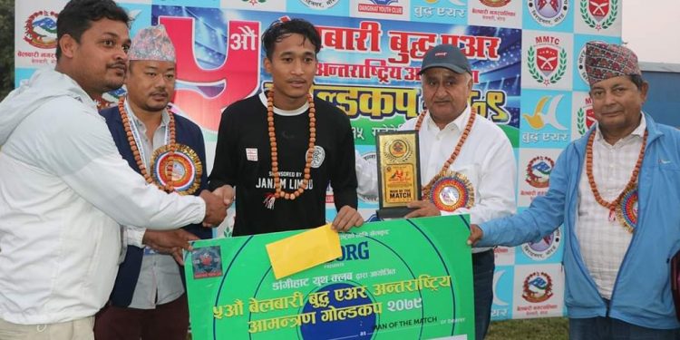 बेलबारी गोल्डकपको उपाधि एपीएफलाई