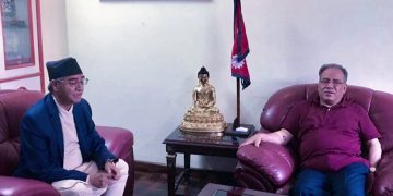 बालुवाटारमा देउवा-प्रचण्डबीच भेटवार्ता