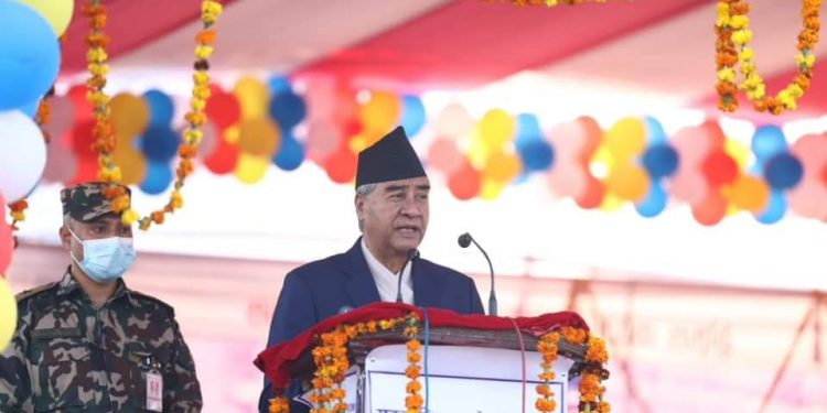 नेपाली कांग्रेसलाई संसदको ठूलो दल बनाएकोमा धन्यवाद : प्रधानमन्त्री देउवा