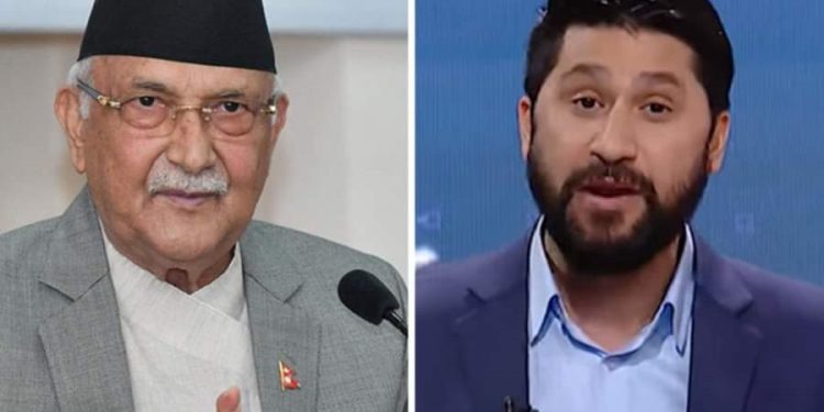 ओली र रवि लामिछानेबीच भेटवार्ता