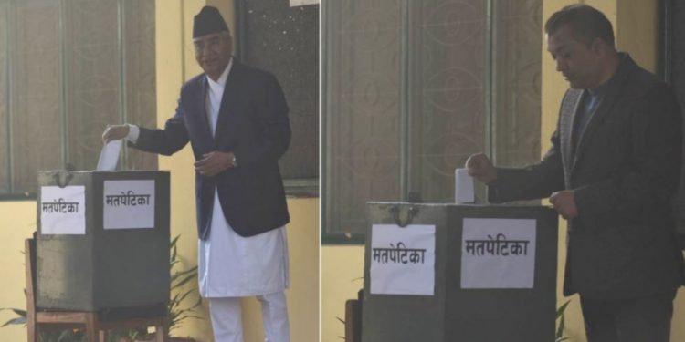 कांग्रेस संसदीय दलको नेता चयनमा मतदान सकियो