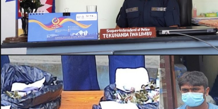 लागूऔषध विरुद्ध कठोर बन्दै एसपी लिम्बु : ठुलो मात्रामा लागुऔषध सहित महतो पक्राउ
