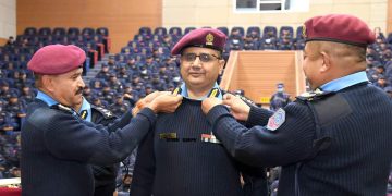 आईजिपी कुँवरद्वारा बढुवा भएका ५ एसएसपीलाई दर्ज्यानी चिन्ह प्रदान