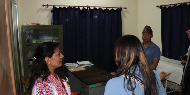 नेपाल प्रहरी श्रीमती संघकी अध्यक्षद्वारा आसरा सुधार केन्द्र पानवारीको अवलोकन भ्रमण