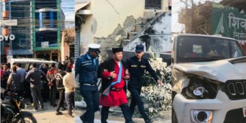 विदाको दिन गाउँपालिका अध्यक्षले अन्धाधुन्ध गाडी चलाउँदा चार जना घाइते