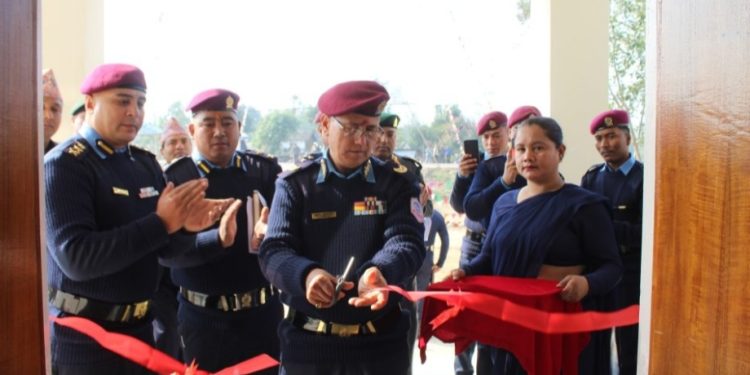 ईलाका प्रहरी कार्यालय बगनाह भुरिगाउँको नवनिर्मित भवनहरू उद्‍घाटन