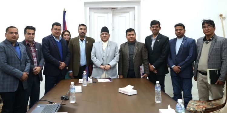 नाडाकाे टाेलीले भेट्याे प्रधानमन्त्रीलाई, हायर पर्चेज कर्जामा जोखिम भार घटाइदिन अनुराेध