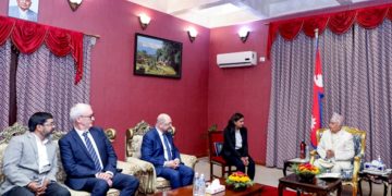 राष्ट्रपतिसँग फ्रेडरिच एबर्ट स्टिफटुङका ग्लोबल प्रेसिडेन्टको भेट