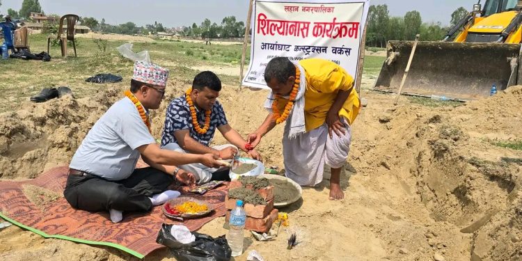 लहान नगरपालिकाकाे खुटीखोलामा आर्यघाट निर्माण हुने