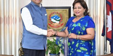 भारतीय विदेशसचिव मिस्रीसँगको भेटमा परराष्ट्रमन्त्री राणाले उठाइन् हवाई रुटसहित यी पाँच विषय