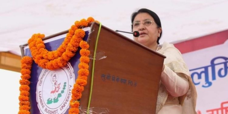 महाशिवरात्रिमा पूर्वराष्ट्रपति भण्डारीको शुभकामना