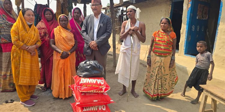 लहानका विपन्न परिवारलाई मेयर चौधरीको मलम: विल्टु र सकुन्तीको निधनमा राहत प्रदान